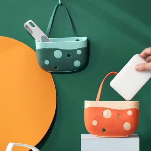 Cheese Sink Hanging Bag Soap Sponge Drain Rack Storage Basket Bag Faucet Rack Sink Storage Supplies Kitchen Accessories