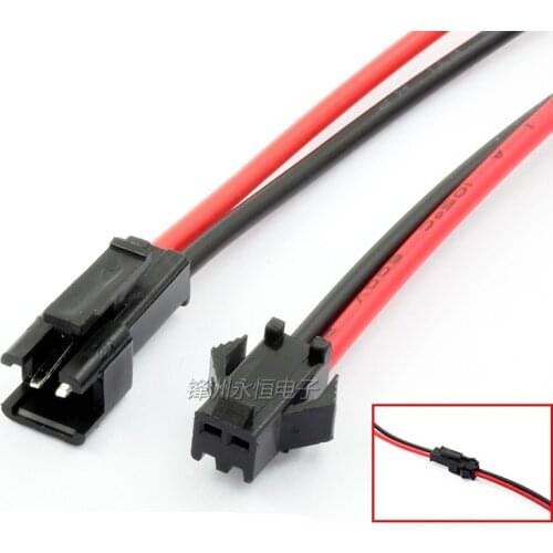 10Pairs 10cm Long JST SM 2Pins Plug Male to Female Wire Connector