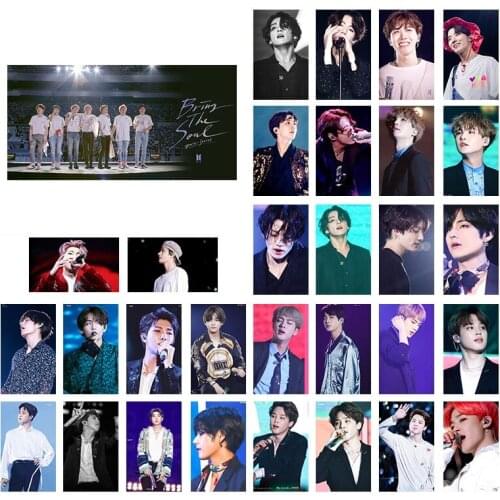 30 Pcs/ Set Kpop Bangtan Boys Poster 2019 Summer Package In Korea Paper Card Photocard Lomo Card SUGA JUNGKOOK JIMIN JIN