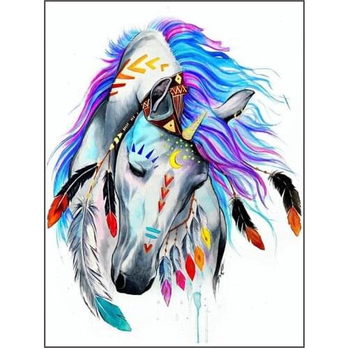 5d Diy square,round Diamond Painting Cross Stitch kit -horse- 3d Embroidery Needlework Illustration Rhinestone Mosaic