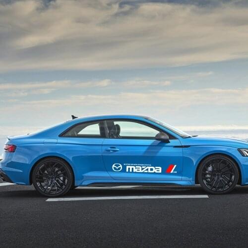 Car Decal Vinyl Stickers Car Side Door Sticker Body Decals Auto Decoration For MAZDA 3 BK BL 5 CR CW 6 II GH CX-7 ER MX-5 NC III