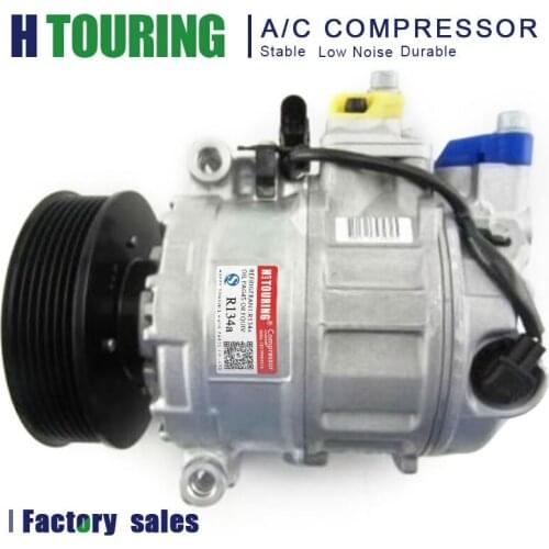 Car AC Compressor For Porsche Audi A8 for VOLKSWAGEN TOUAREG 4.2L FSI V8 TRANSPORTER 437100-5450 447190-7600 DCP32051 7L6820803E