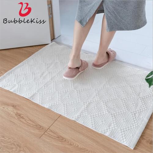 Bubble Kiss Nordic Soft White Simple Wave Cotton Carpets For Living Room Bedroom Decor Area Rugs Home Delicate Soft Floor Mats