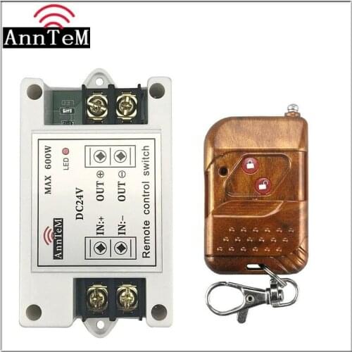 Anntem Wireless Remote Control Switch 433mhz rf Transmitter and Receiver kit dc 16v to 24v Battery Power on Off Relay Controller
