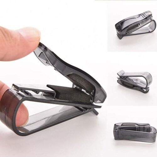 Car Glasses Clip ABS Car Vehicle Sun Visor Sunglasses Eyeglasses Card Pen Accessories Glasses Clip Automotive Ticket Holder F9O1