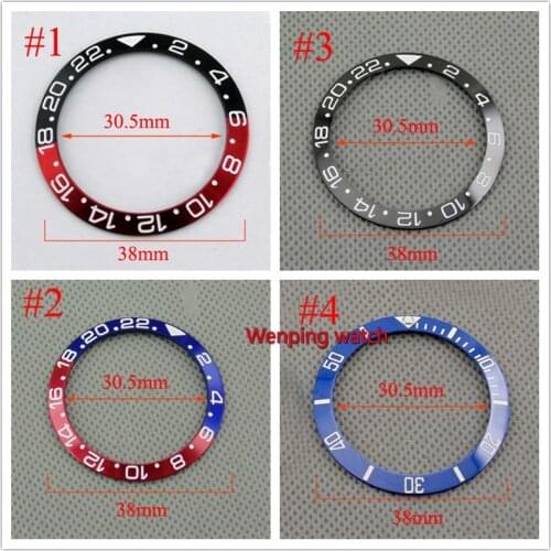 38mm Titanium Ceramic bezel ring two-tone fit automatic 40mm BLIGER watches