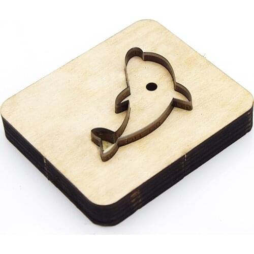 Knife Mold Dolphin-shaped Wooden Die Cutting Leather Mold Suitable For Die Cutting Machine