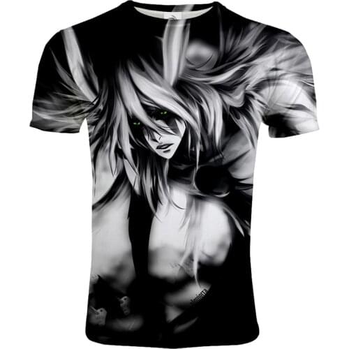Spring Summer Trendy Anime T-shirt Bleach 3D Printed Men/Women Streetwear T Shirt Sports Casual Teeshirt Fashion Hip Hop T Shirt