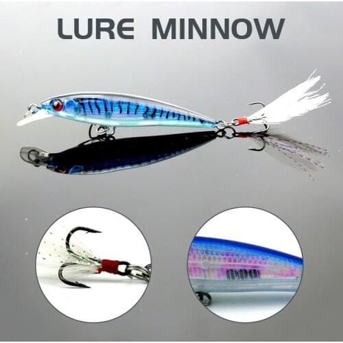HENGJIA 1pcs Minnow Fishing Lure 9cm 7g Crankbait Wobblers 6# Treble Hook Artificial Pesca Hard Bait Swimbait