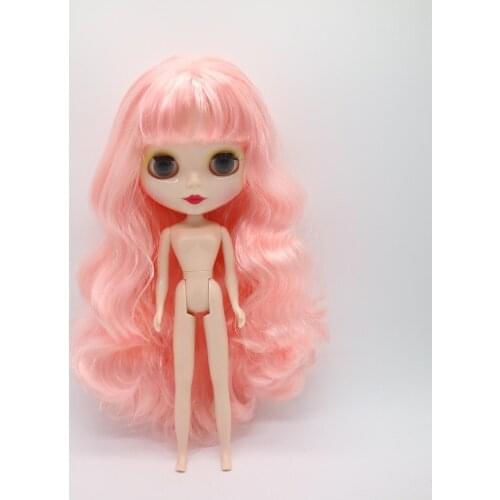 Pink hair Nude blyth Doll Factory doll Suitable For DIY 336