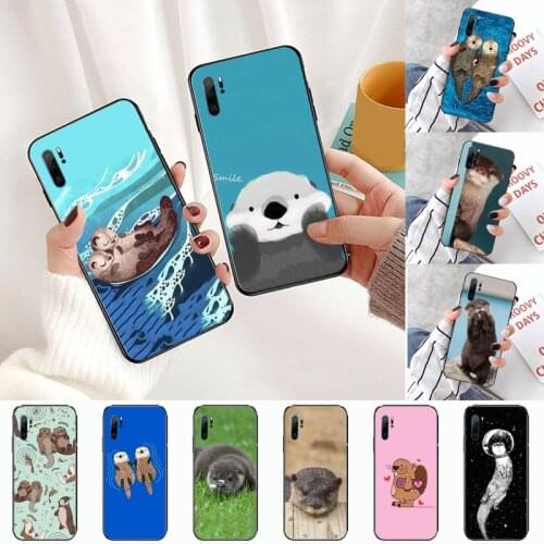 Animal otter cute Phone Case For Huawei P9 P10 P20 P30 Pro Lite smart Mate 10 Lite 20 Y5 Y6 Y7 2018 2019