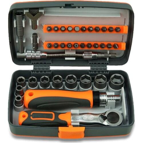 38-in-1 labor-saving ratchet multi-purpose screwdriverset hardware tool combination sleeve joint extension rod