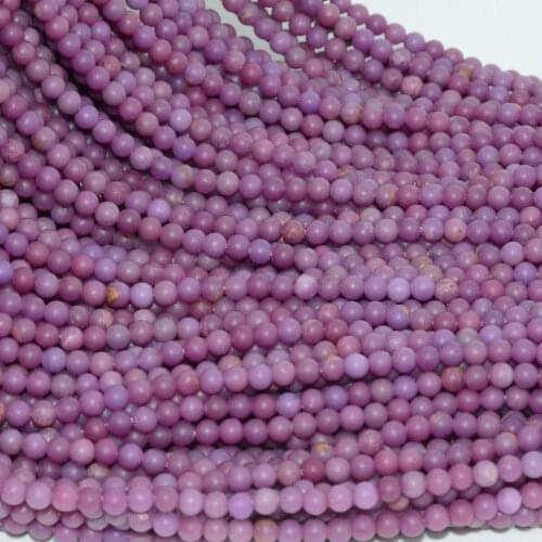 Natural Dark Purple Phosphosiderite Faceted Round Beads 3.2mm