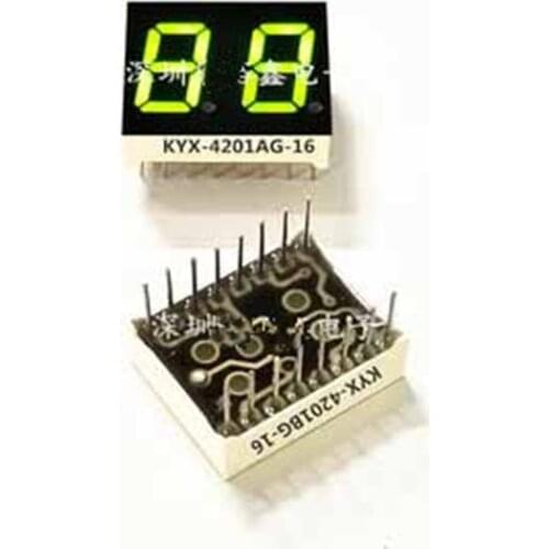 Common Cathode/Anode 0.4 inch 7 Segment LED Display Red/ Yellow green 2 Bit Digital Tube 16 PIN LED Display Digital Tube LED
