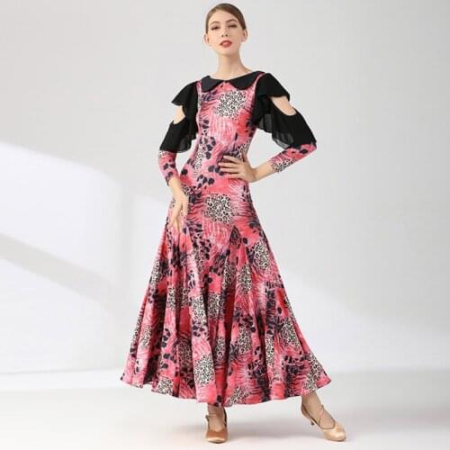 Sexy Ballroom Dance Competition Dresses Women Waltz Dance Dress New Adult Modern Dance clothes National Standard Dance Costumes