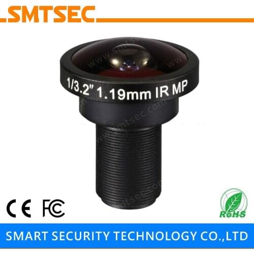 SMTSEC SL-RY119F20IR FHD 3MP 1.19mm 1/3.2" F2.0 M12 Mount Fisheye Lens for CCTV Surveillance Camera