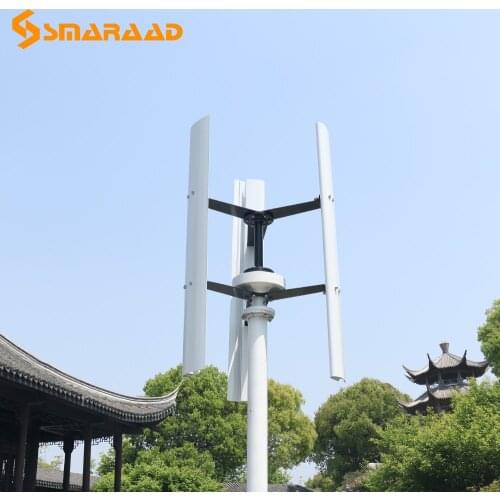 On Sale New Arrive 400W Vertical Wind Turbine Permanent Magnet Generator 3 Phase 12V 24V 48V Use For Home CE Approved Noiseless