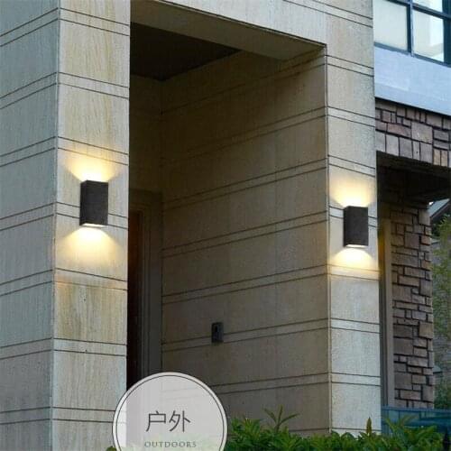 6W 12W IP65 Waterproof LED COB Wall Lamp Aluminum Modern Home Lighting Indoor Outdoor Decoration Garden Lamp Free shipping