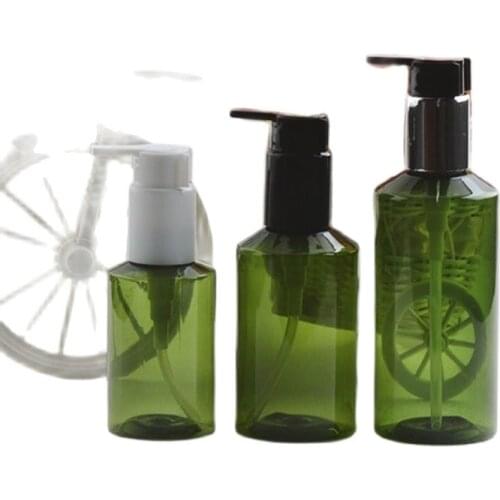 150ML GREEN/BROWN plastic PET bottle for lotion /emulsion bottle/foundation/serum cosmetic packing skin care