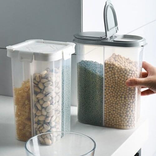 Multigrain Storage Tank Transparent Sealed Cans Refrigerator Organizer Sealing Food Storage Container Kitchen food organizer