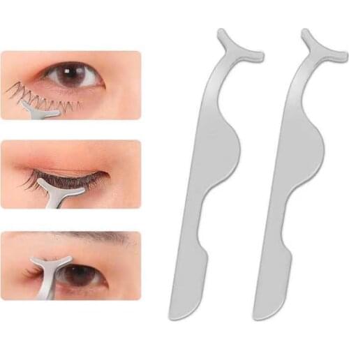1PCs Eyelash Clip Multifunctional Eyebrow Curler False Eyelash Aid Applicator Eyelash Extender Curling Tongs Makeup Tongs Tool