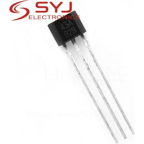 10pcs/lot SS443A 43A Unipolar Hall 43F Switch Hall sensor element new original In Stock
