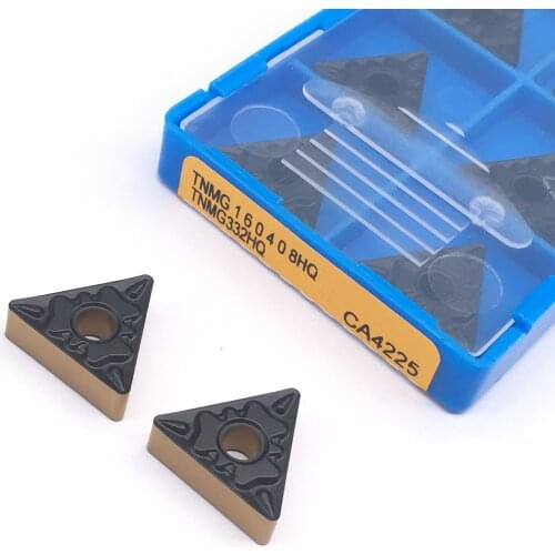 10pcs insert turning TNMG160408 HQ CA4225 Carbide insert Lathe cutter Tools external turning tool tungsten carbide Hard Alloy