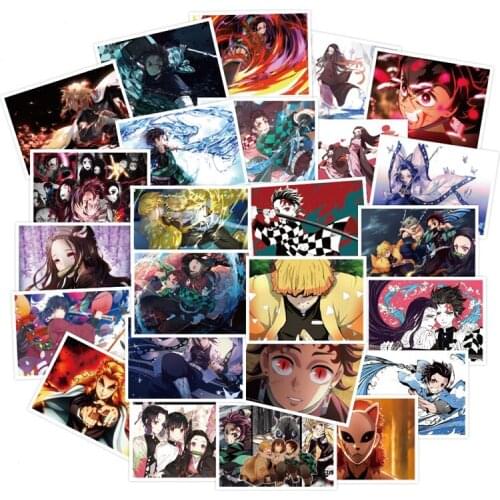 30pcs Anime Stickers Pack Skateboard Laptop Suitcase Guitar Waterproof Decal Stikers Luggage Graffiti Funny Racing Kids Sticker