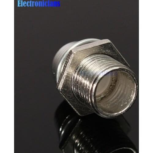 5PCS 5MM Chrome Silver Metal Bezel LED Holder Mount Panel Display Base Rubber