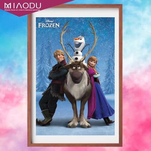 Disney Cartoon Characters Frozen Anna&Kristoff 5D DIY Diamond Painting Cross Stitch Full Square/Round Mosaic Home Decor Gift