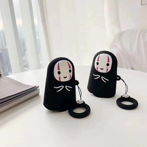 Anime Cartoon Faceless Male AirPods 1/2 Generation Suitable Universal Applicable Apple Bluetooth Headset Protective Case Gifts