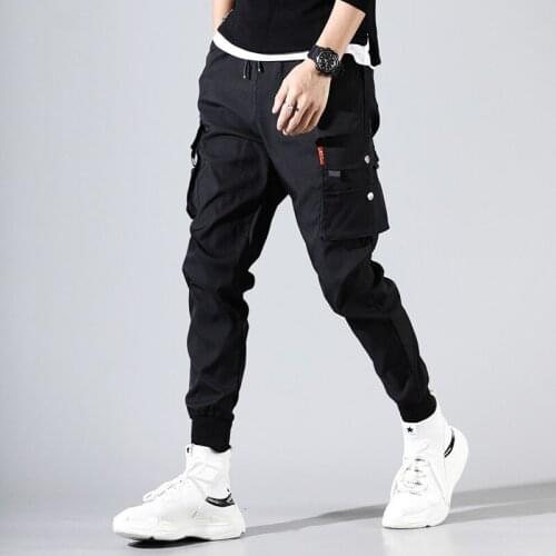 Hip Hop Men Pantalones Hombre Kpop Casual Cargo Pants Skinny Sweatpants Joggers Modis Streetwear Trousers Harajuku Track Pants