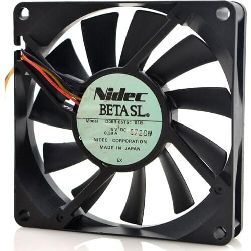 FOR NIDEC D08R-05TS1 01B 8015 5V 0.38A 8CM available USB interface heat dissipation fan