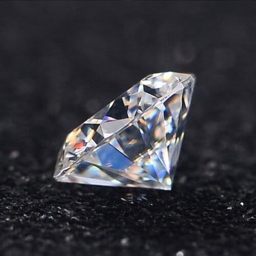 Loose Gemstones Moissanite Round D Color Brilliant Cut 0.3ct to 2ct VVS1 Grade Jewelry DIY Ring Earrings Material Lab Diamond
