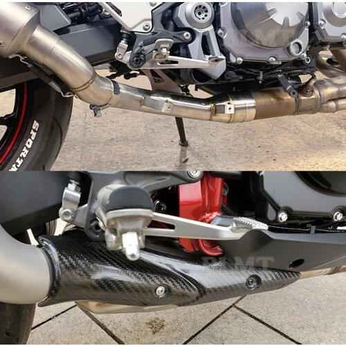 Motorcycle Exhaust Escape Modified Slip On Mid Link Pipe Catalyst Delete Eliminator Enhanced For Kawasaki Z900 Z900e 2017-2019