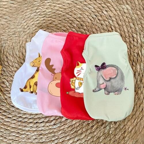 Fashion Cat Vest Dog T-shirt Pet Clothes Comfortable Elephant Dog T-shirt Pet Clothes Classic Pet Supplies Cute Dog Accessories