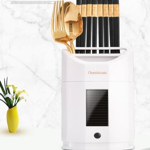 Wall-mounted Storage Barrel Chopsticks Storage Bucket Smart Sterilization Tube Multifunctional Rechargeable Chopsticks Tube
