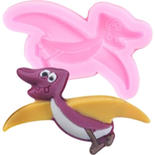 3D Dinosaur Silicone Molds DIY Baby Birthday Cake Decorating Tools Fondant Mould Chocolate Gumpaste Candy Clay Moulds