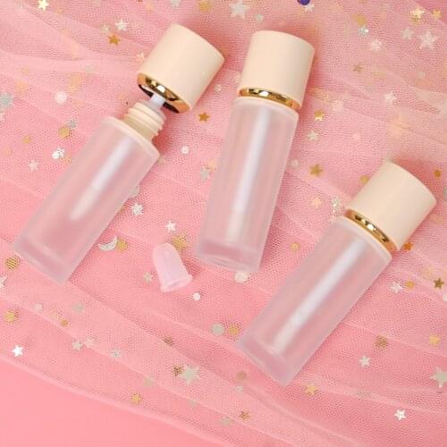 4ml Light Yellow Plastic Lip Gloss Tube Diy Frosted Lip Gloss Containers Bottle Empty Refillable Bottles Cosmetic Container Tool