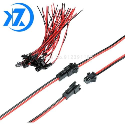 10Pair JST SM2.54 2.54mm Pitch 2P 3P 4P-8P Male to Female Plug Terminal Wire Connector Terminal for LED Downlight Ceiling Lamp