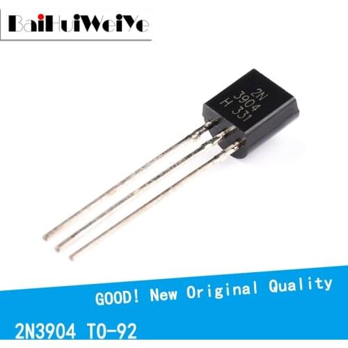100PCS/LOTE TO-92 2N3904 TO92 triode transistor 0.2A/40V NPN New Original Good Quality Chipset