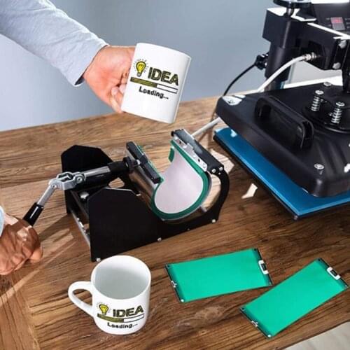 11OZ 3D Vacuum Heat Transfer Cup Clamp Sublimation Silicone Mug Wrap Rubber Cup Clamp Fixture Printing Mugs