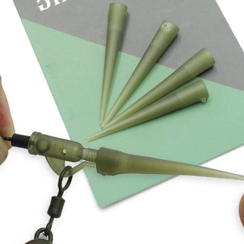 20pcs Carp Fishing Accessories For Carp Fishing Line Anti Tangle Sleeves Hair Rig Carp Feeder Fishing Tail Rubber Fishing Tackle