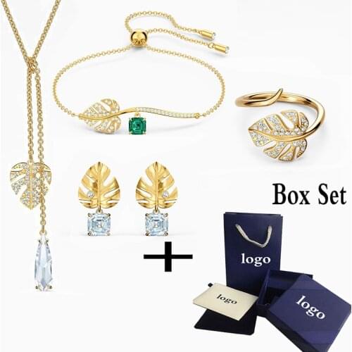 2021 Brand 1:1 Noble and Elegant Lady Silver Jewelry Decorated with Exquisite Luxury Charm Jewelry in Tropical Garden