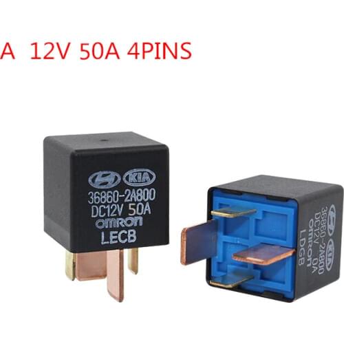 5PC Car violet relay 12V 50A 30A OMRON 4 Pins 5 Pins