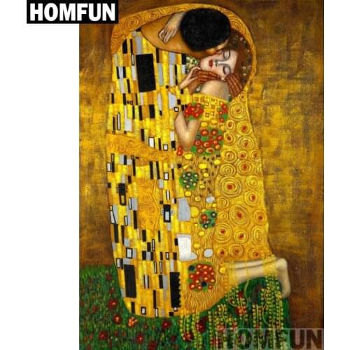 HOMFUN Full Square/Round Drill 5D DIY Diamond Painting "Character couple" Embroidery Cross Stitch 3D Home Decor Gift A00998