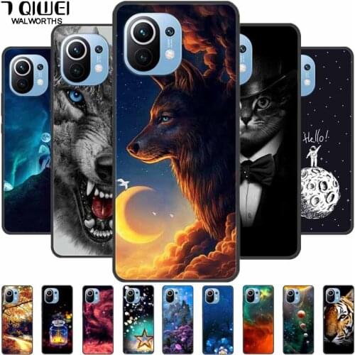 For Xiaomi Mi 11 Lite Case Soft Silicone Back Cover Phone Cases for Xiaomi Mi 11 Lite 5G / Mi11 Ultra Funda TPU 11Lite Coque