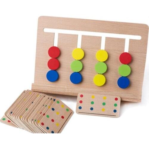 Baby Toy Montessori Material Four Colors Matching Game for Early Childhood Education Preschool Training Learning Toys