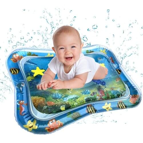 Baby Water Play Mat Tummy Time Toys For Newborns Playmat Pvc Toddler Fun Activity Inflatable Mat Infant Toys Sea Carpet #LR3