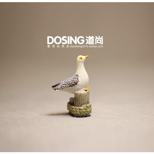 Wild Animal Little Birds Model Ornaments Cute Small Seagull Fairy Garden Miniature Accessories Decor Action Figure Figurine Toys